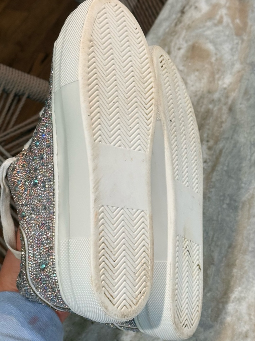 Women’s BETSEY JOHNSON Sidny rhinestone platform sneakers- Size 6. - Picture 10 of 10